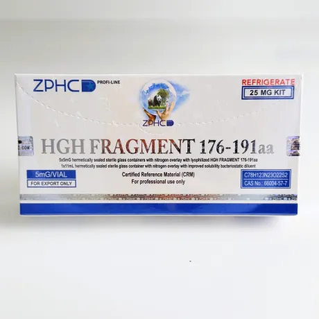 Фото 2 - Пептид HGH Fragment 176-191aa ZPHC 25mg ( Фрагмент гормону росту) 5фл по 5мг
