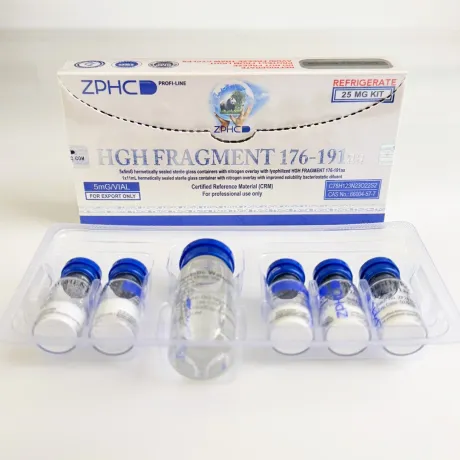 Фото 3 - Пептид HGH Fragment 176-191aa ZPHC 25mg ( Фрагмент гормону росту) 5фл по 5мг
