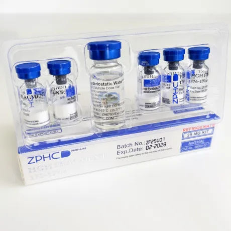 Фото 4 - Пептид HGH Fragment 176-191aa ZPHC 25mg ( Фрагмент гормону росту) 5фл по 5мг