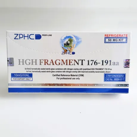 Фото 2 - Пептид HGH Fragment 176-191aa ZPHC 50mg ( Фрагмент гормону росту) 5фл по 10мг