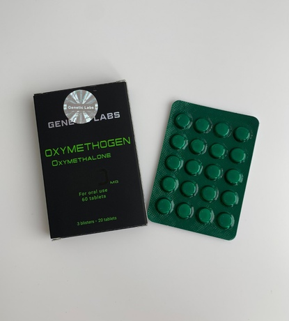 Фото 2 - Оксіметолон Генетік (Oxymethogen Genetic) 60табл 50мг