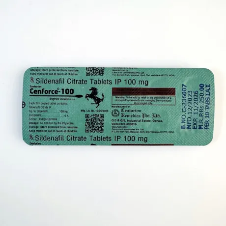 Фото 3 - Cenforce-100 sildenafil (Силденафіл, Віагра) 100мг 10табл