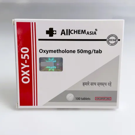 Фото 2 - Оксіметолон Алчем (Oxy-50 Allchem)  50мг 50т (блістер)