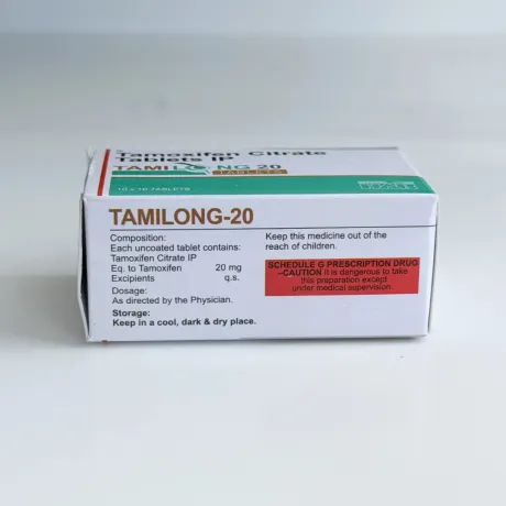 Фото 3 - Тамоксифен цитрат 20 мг (Tamoxifen Citrate) TAMILONG 20 10т (блистер)