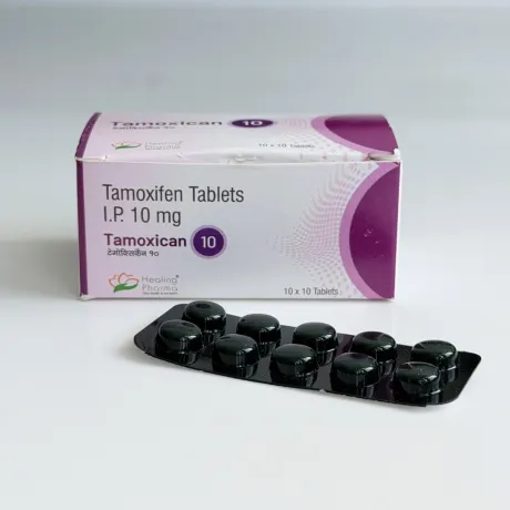 Фото 2 - Тамоксифен цитрат 10 мг (Tamoxifen Citrate) Tamoxican 10 10т (блистер)